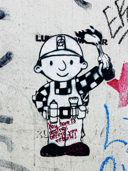 #0532 You have to destroy, before you rebuild! - Paste-Up by Rumo, Hamburg 2019